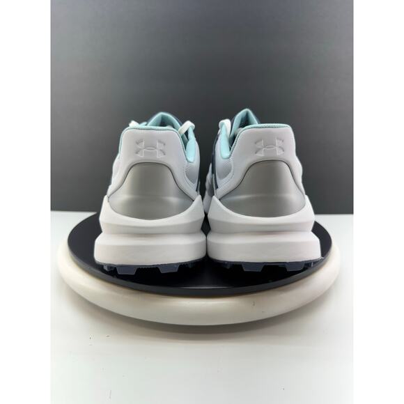 Under Armour‎ UA Forge 96 Golf Shoes Mens 11.5 Gray Blue Sample 3028922-102 Rare main image 5